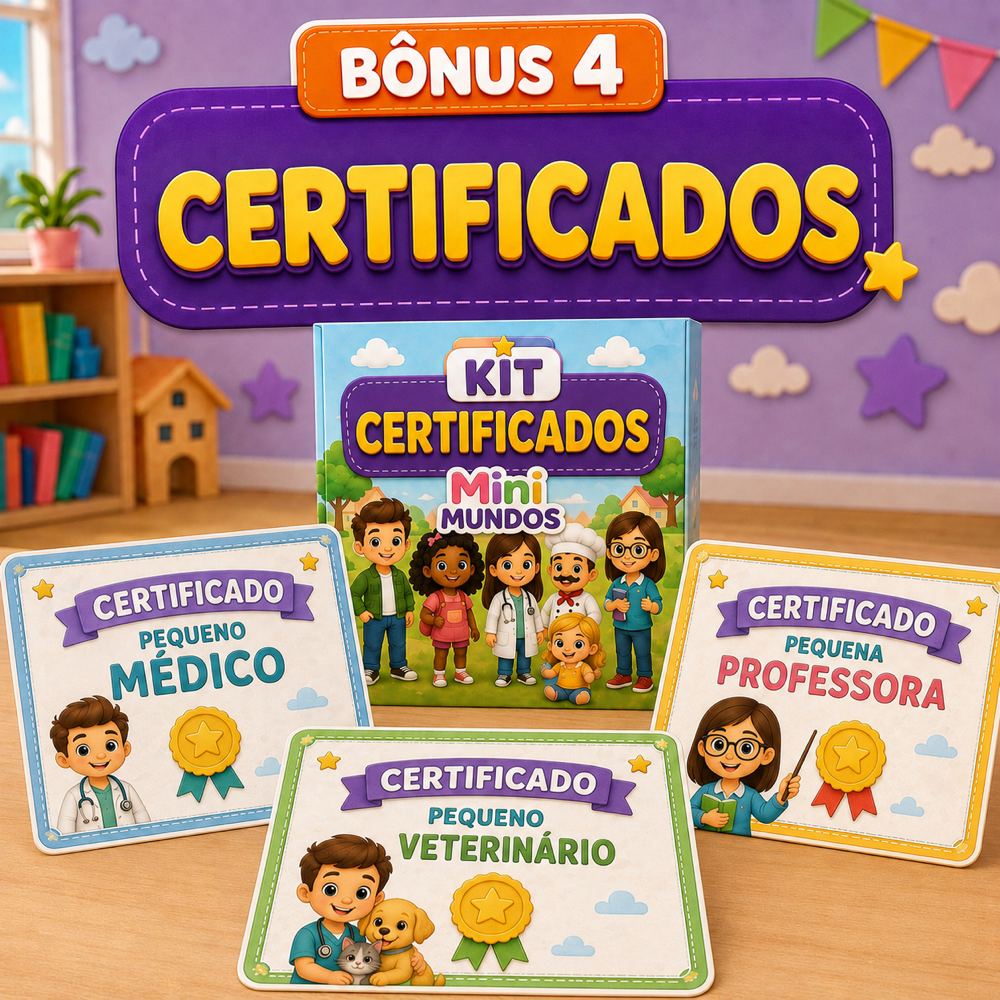 Bônus 4: Certificados dos Mini Mundos
